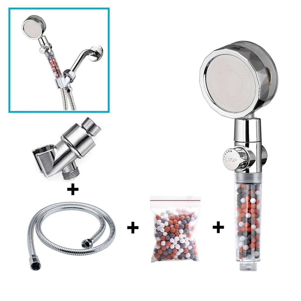 Propeller Driven Shower Head - Showery 6