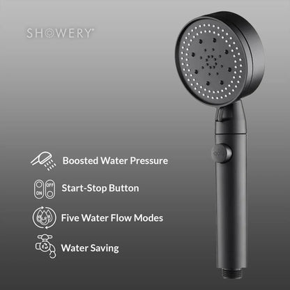 Showery® 5 Modes High Pressure Shower Head - Showery 8