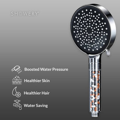 Showery® EcoFlow 2.0 - Best Shower Head For Low Water Pressure - Showery 3