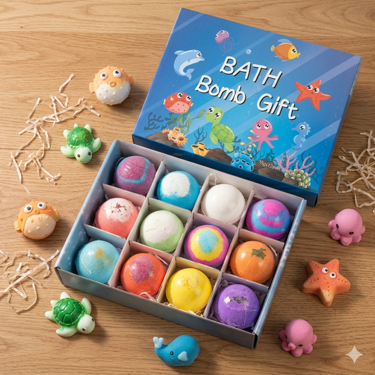 Showery® Happy Splash Bath Bomb Set (12 Pack) - Showery 1