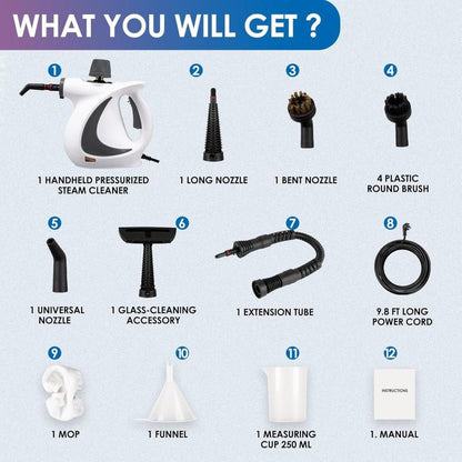 Showery® Steam Pro – Professional Handheld Steam Cleaner - Showery 5