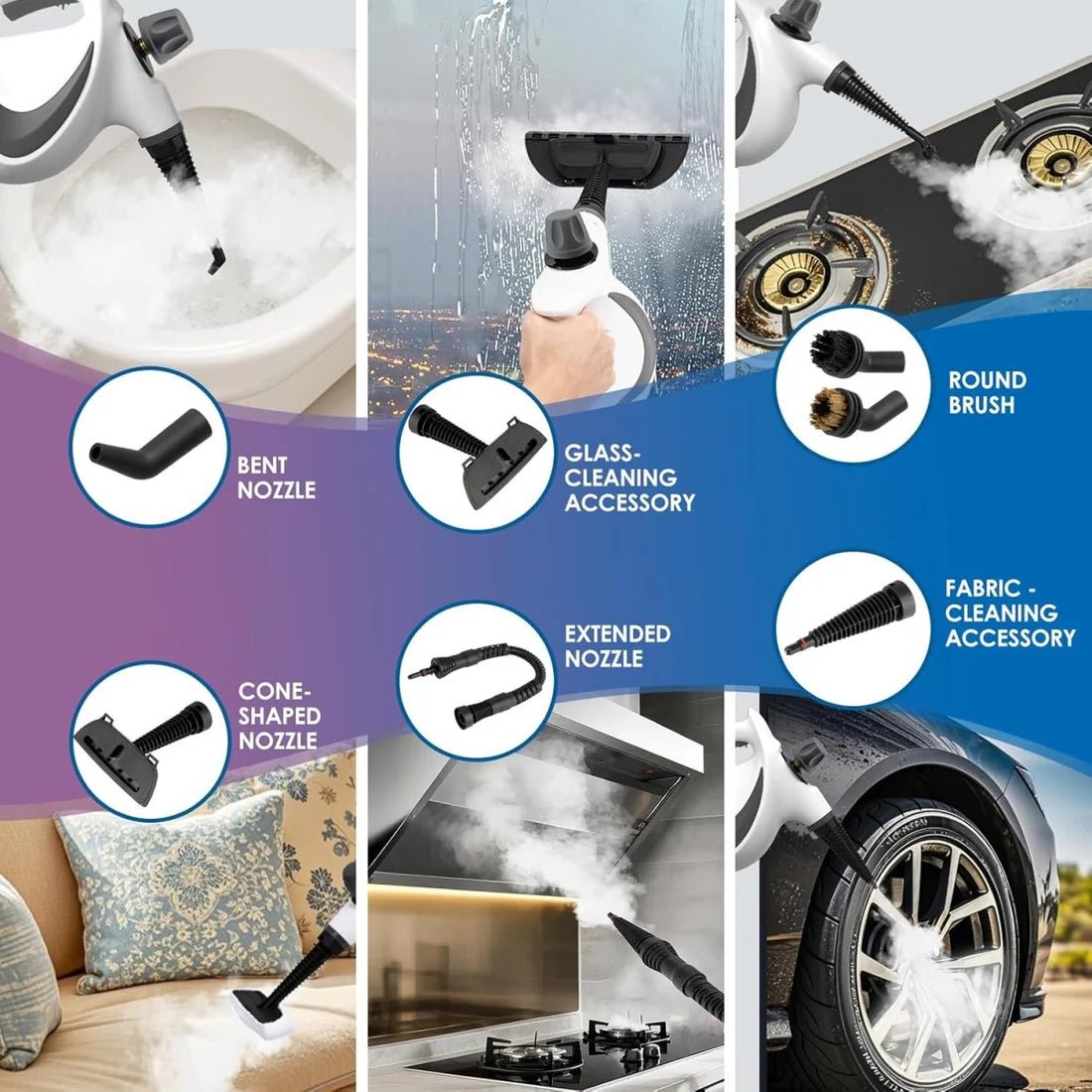 Showery® Steam Pro – Professional Handheld Steam Cleaner - Showery 2